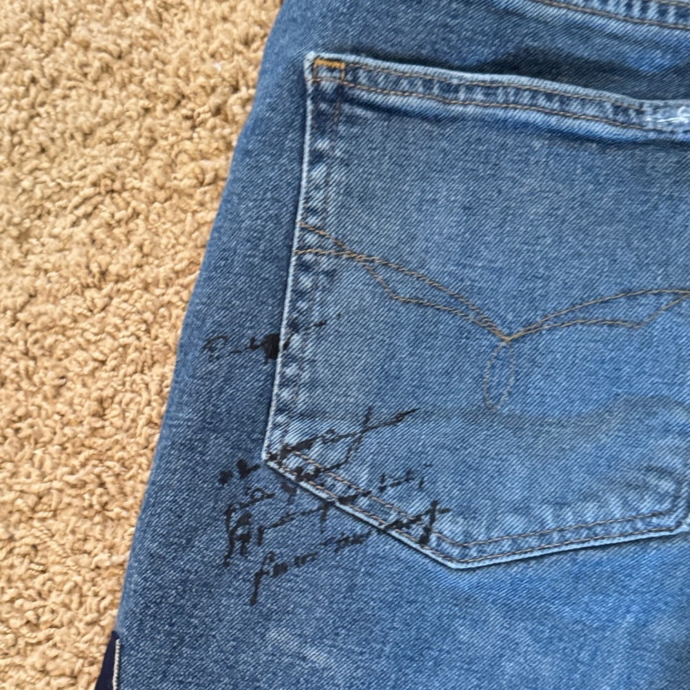 Blue Patchwork Jeans - image 8